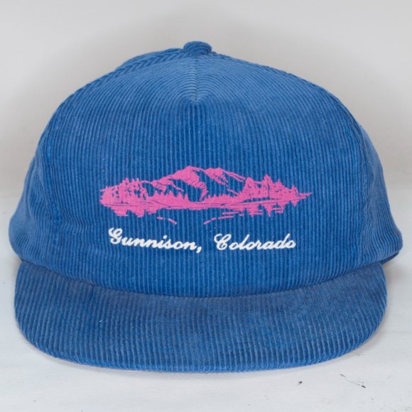 Other - Gunnison Colorado Blue Corduroy Adjustable Hat